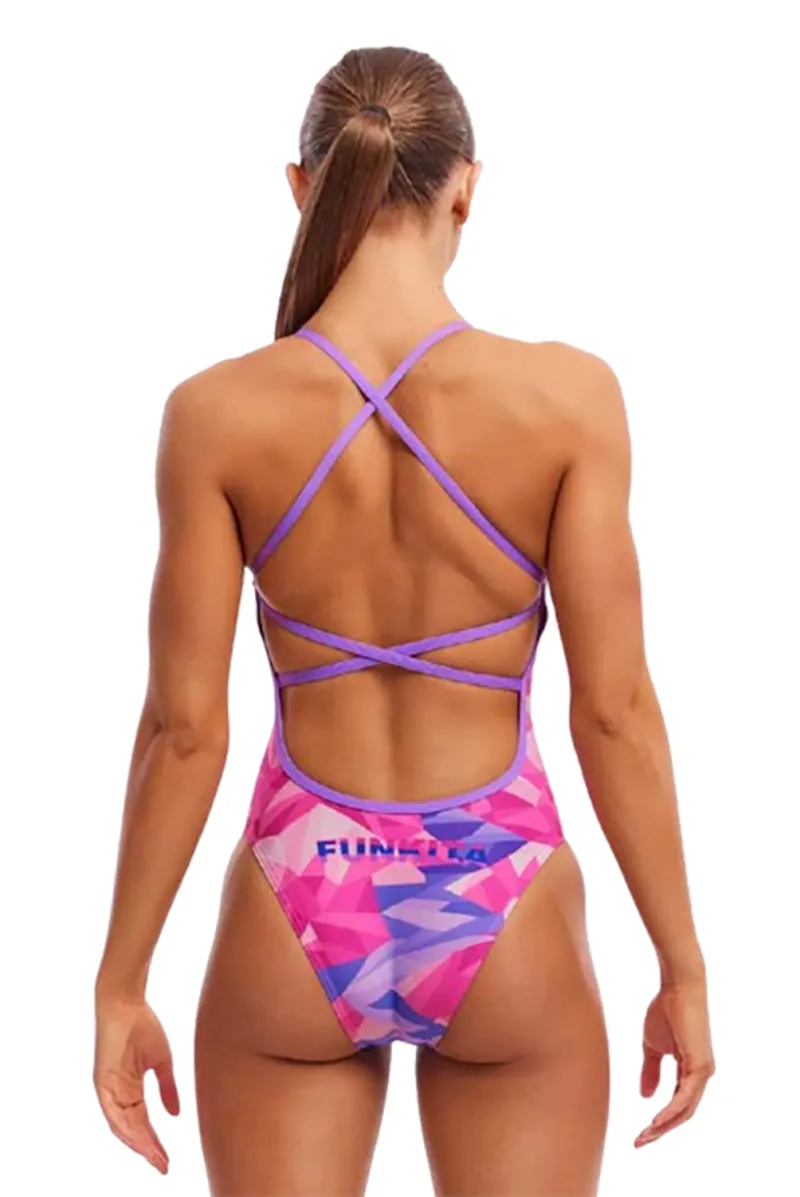 Funkita Ladies Strapped In One Piece Swimsuit Rockie High-2