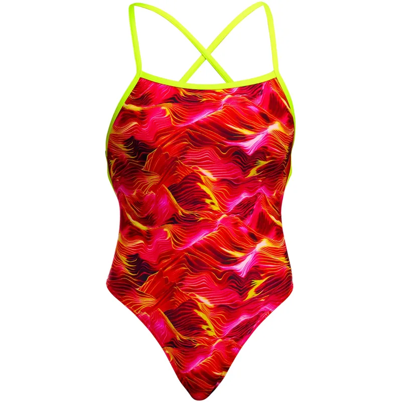 Funkita Ladies Strapped In One Piece Swimsuit Saucy Sonar