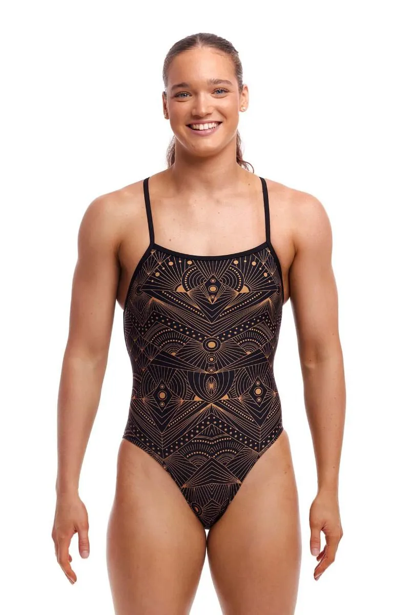 Funkita Ladies Strapped In One Piece Swimsuit To The Stars-1