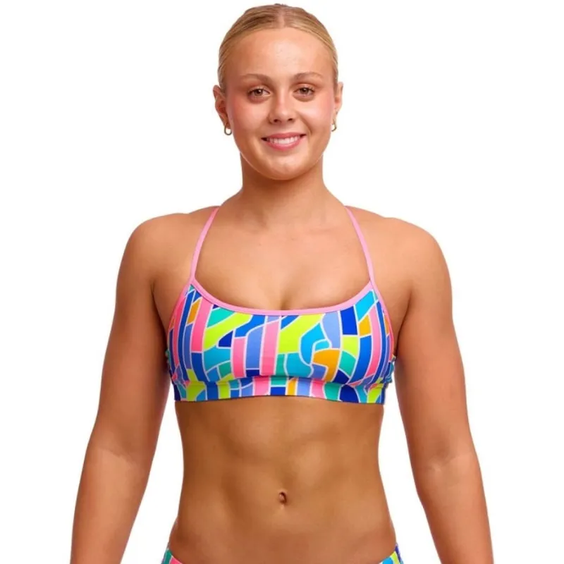 Funkita Ladies Swim Crop Top Pillared-1