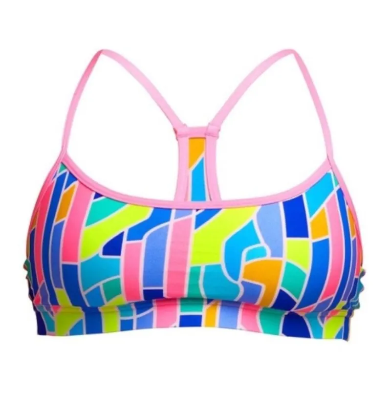 Funkita Ladies Swim Crop Top Pillared