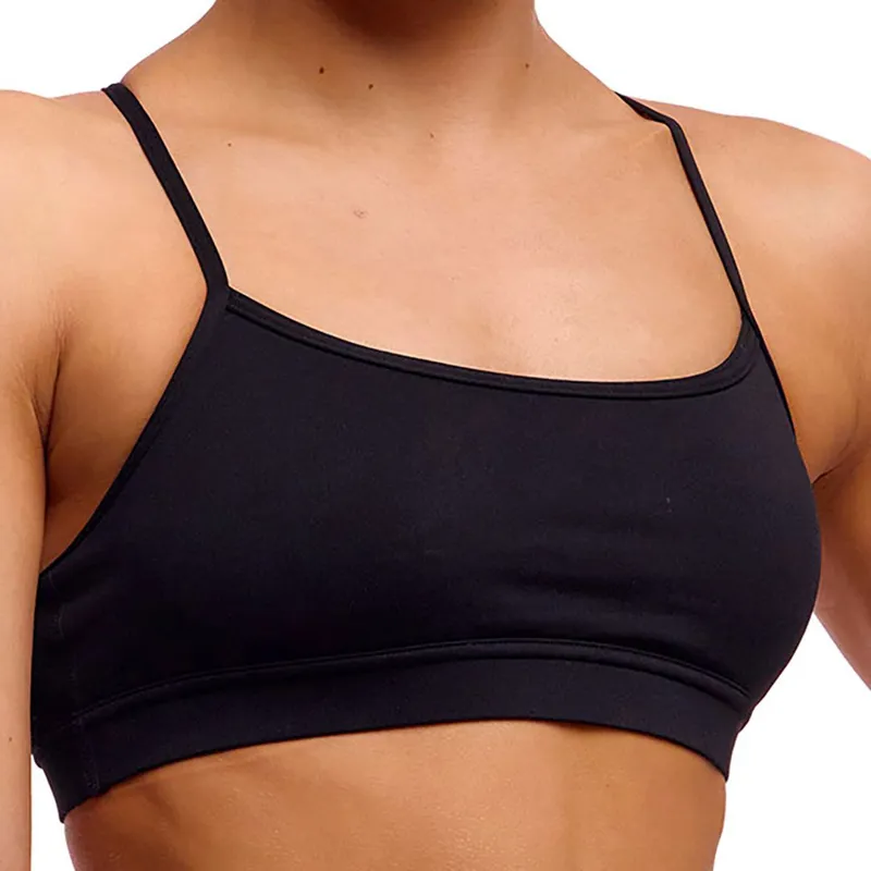 Funkita Ladies Swim Crop Top Still Black-4