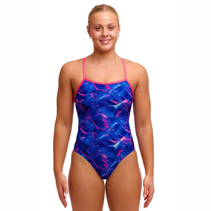 Funkita Ladies Swim Secure One Piece Swimsuit Rising Tide-1
