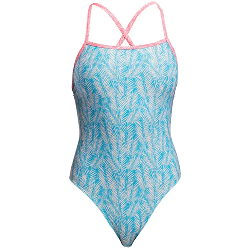 Funkita Ladies Tie Me Tight One Piece Swimsuit Palm Star