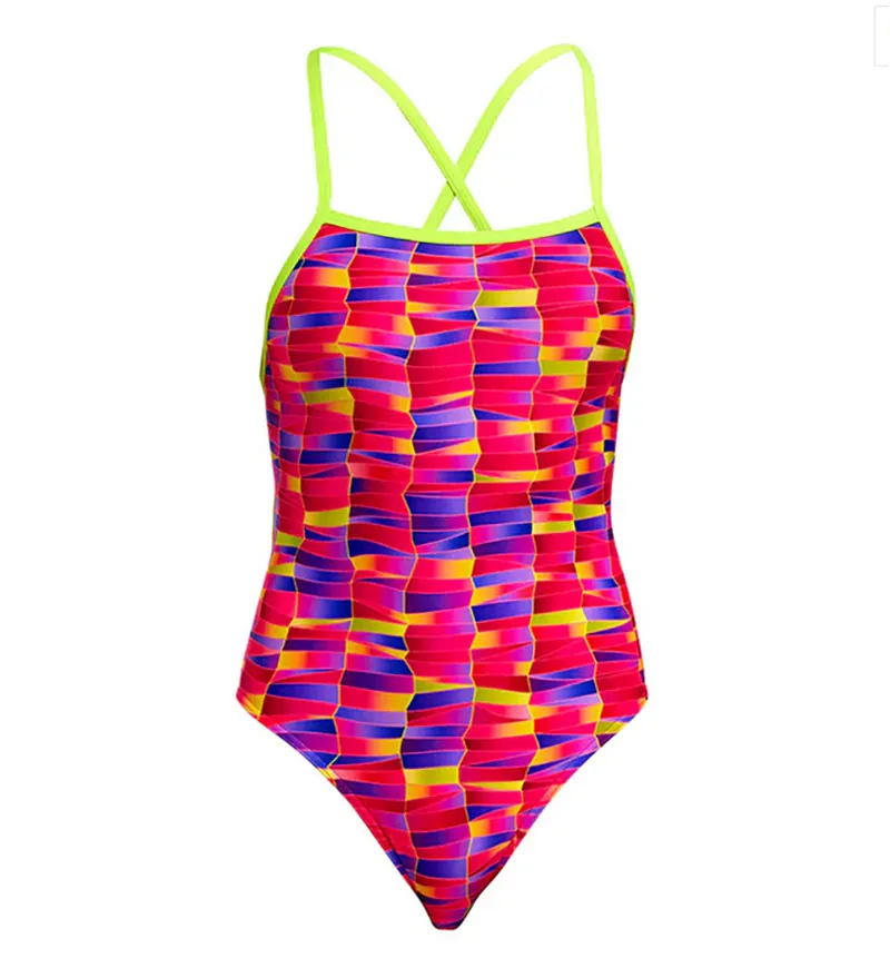 Funkita Ladies Tie Me Tight One Piece Wriggle Walls