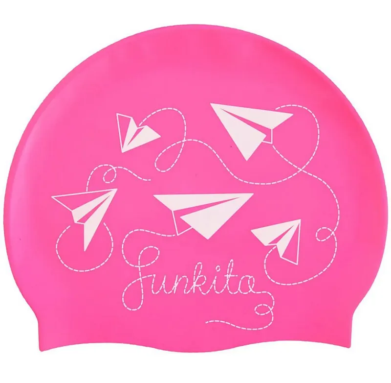 Funkita Silicone Swim Cap Paper Pink