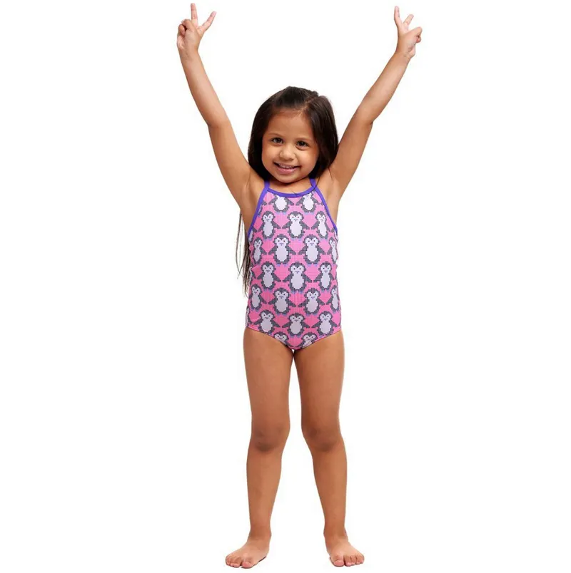 Funkita Toddler Girl's Printed One Piece Pixi Pengui-3
