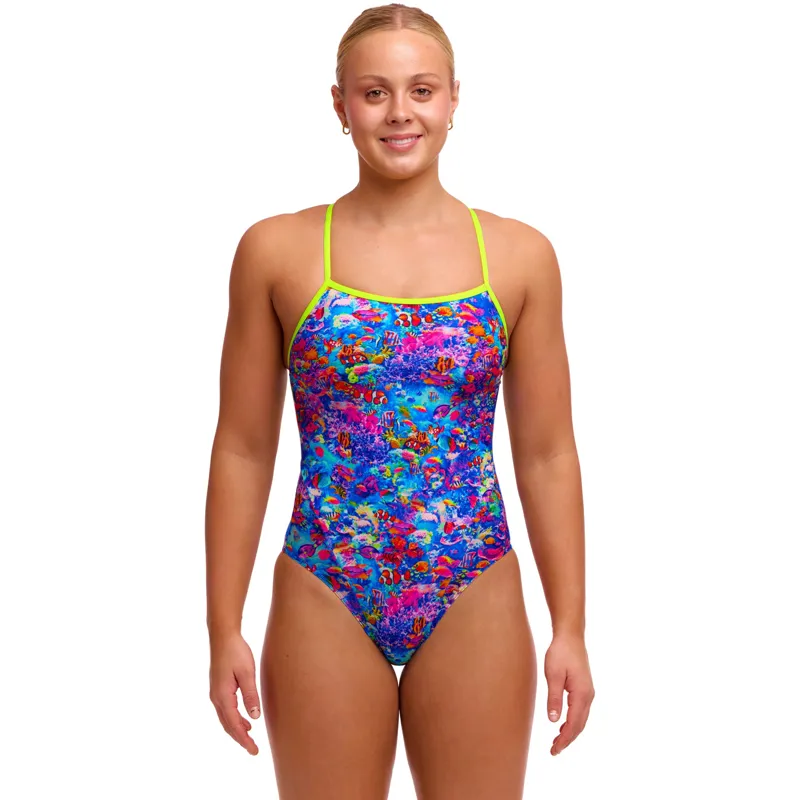 Funkita Ladies Single Strap One Piece Swimsuit Sea Life-1