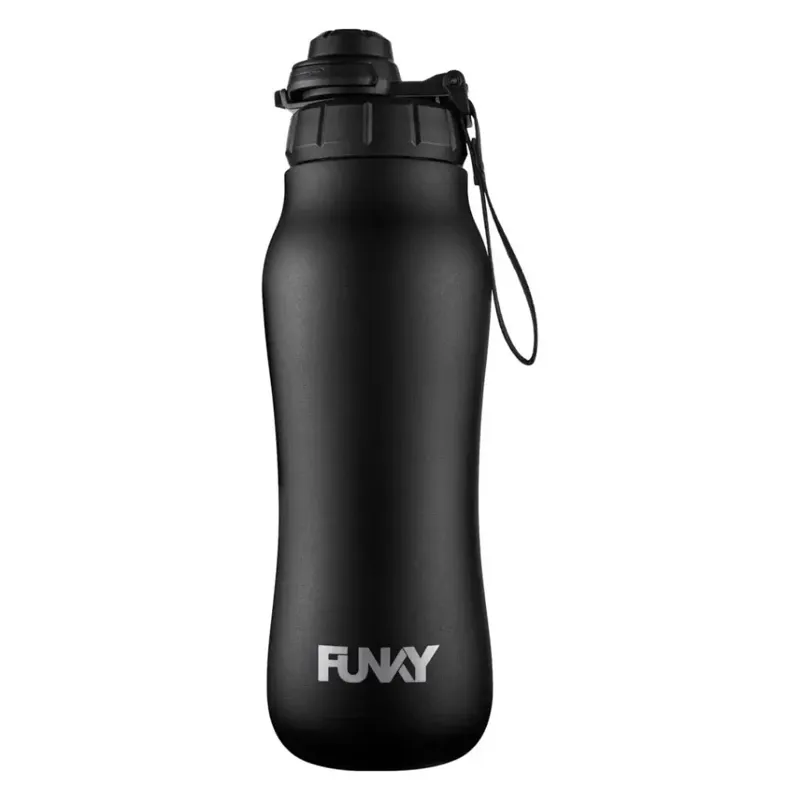 Funky Clean Stream Water Bottle Still Black