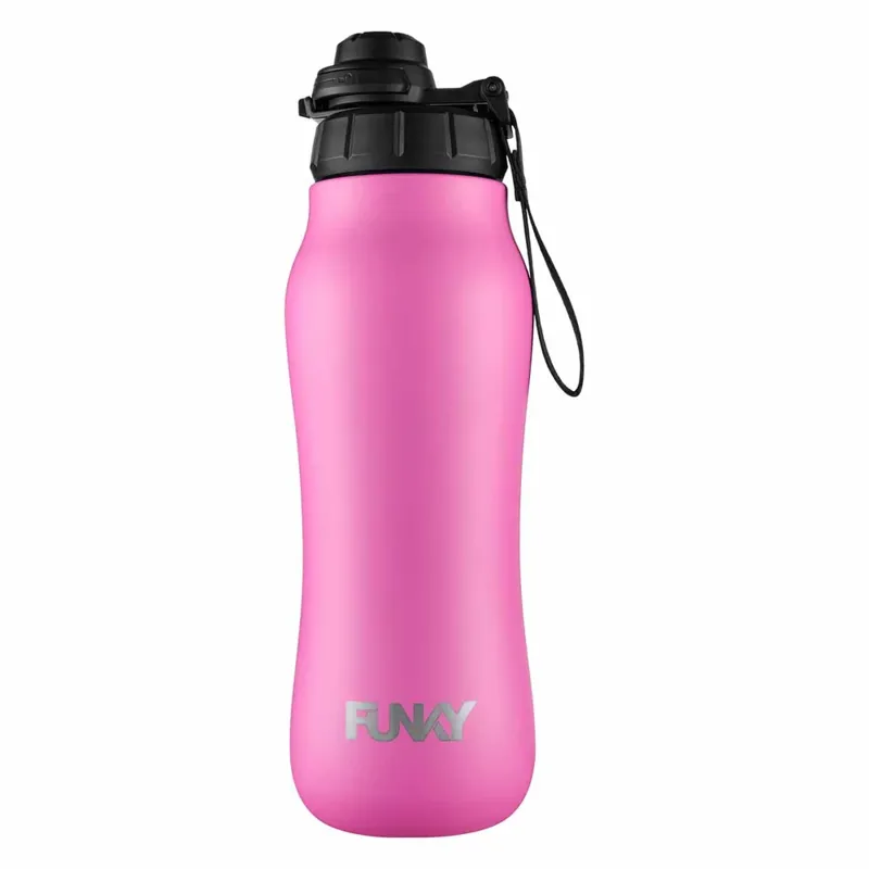 Funky Clean Stream Water Bottle Still Pink