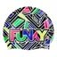 Funky Silicone Swimming Cap Bits Of Peace
