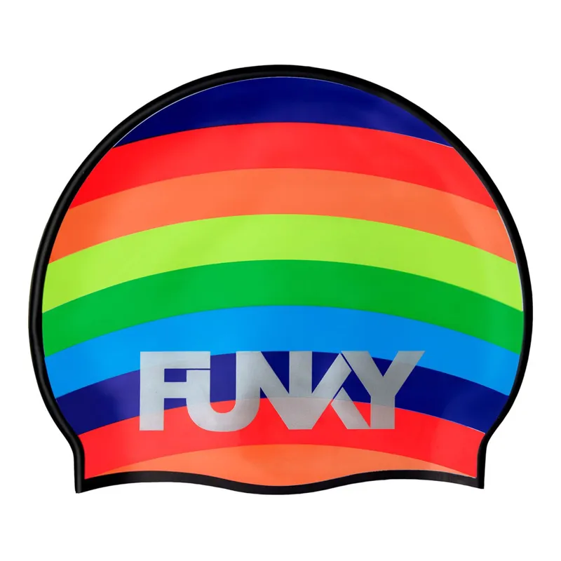 Funky Silicone Swimming Cap Rainbowie