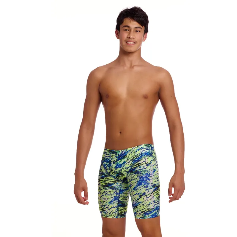 Funky Trunks Boy's Fast Training Jammers Scaled Back-1