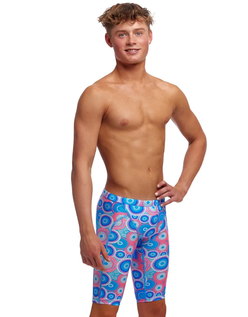 Funky Trunks Boys Training Jammers Bundjalung Blue-5