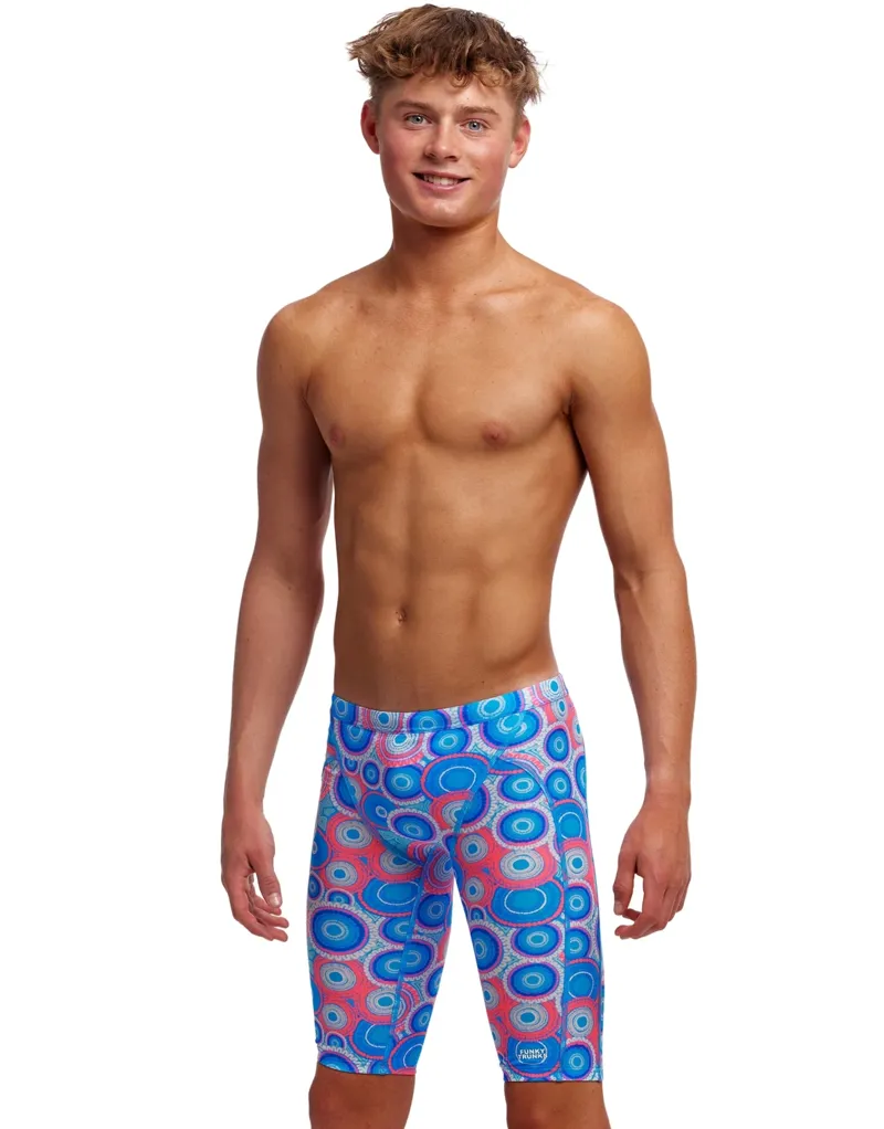 Funky Trunks Boys Training Jammers Bundjalung Blue-2