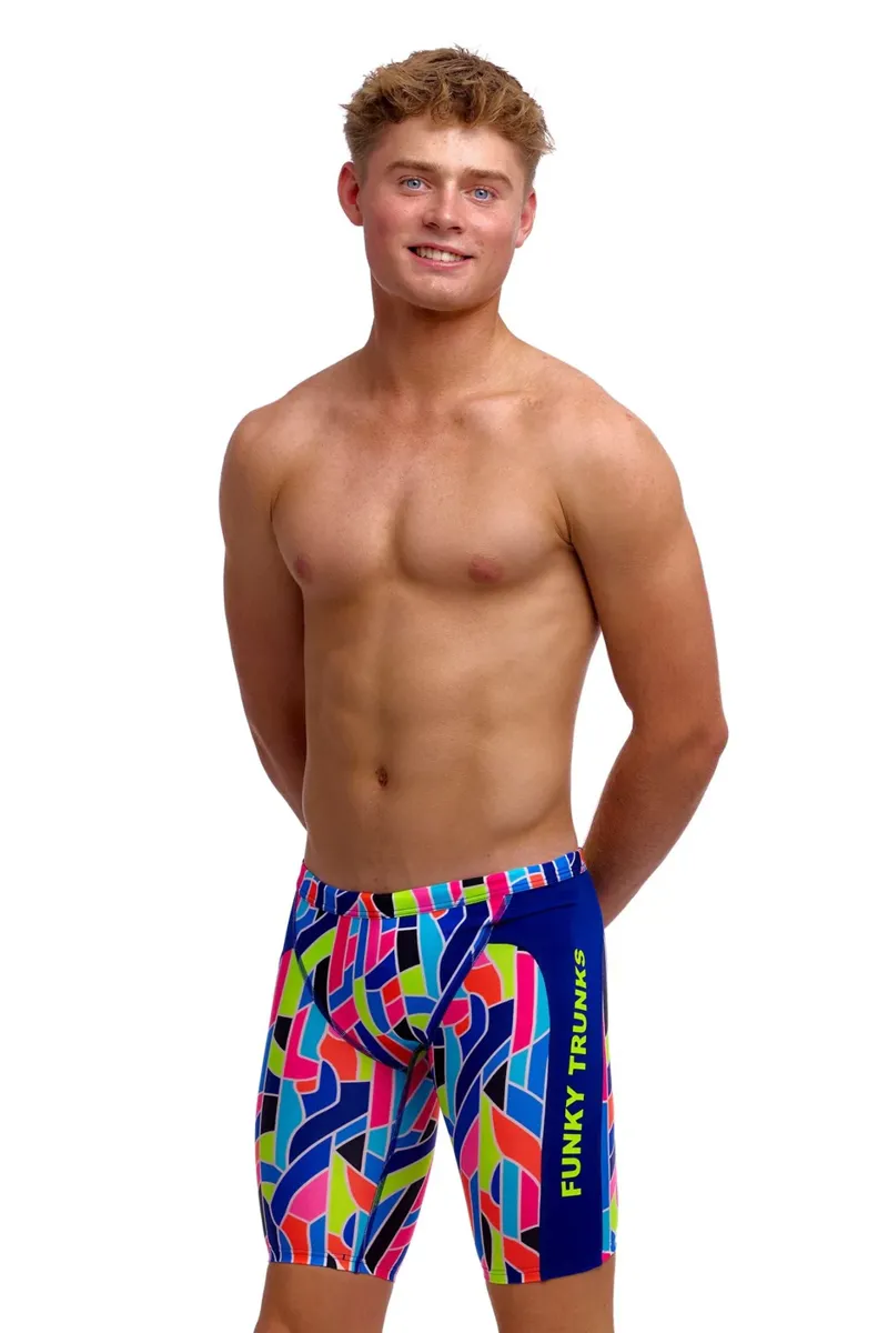 Funky Trunks Boys Training Jammers Fault Lines-3