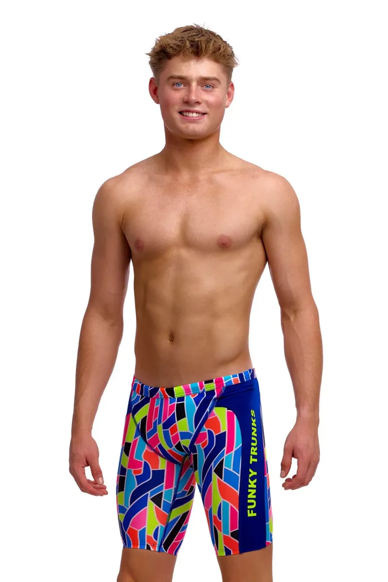 Funky Trunks Boys Training Jammers Fault Lines-1