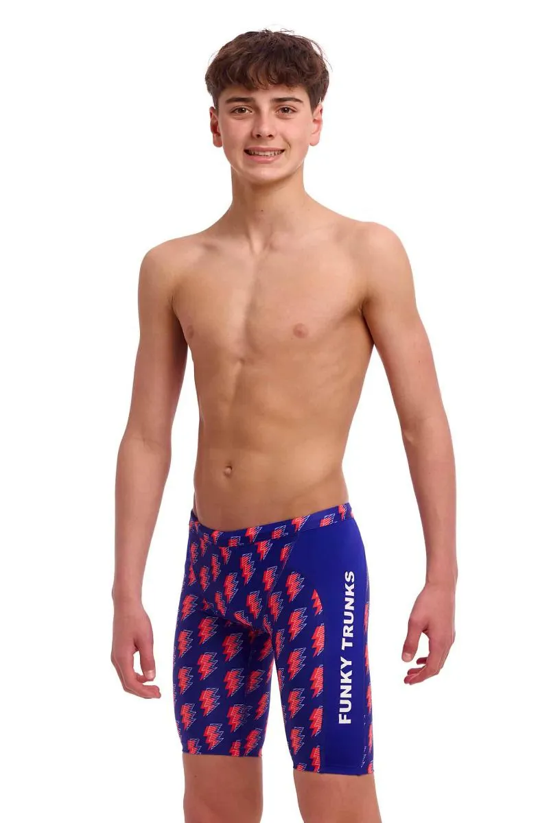 Funky Trunks Boy's Training Jammers Flash-1