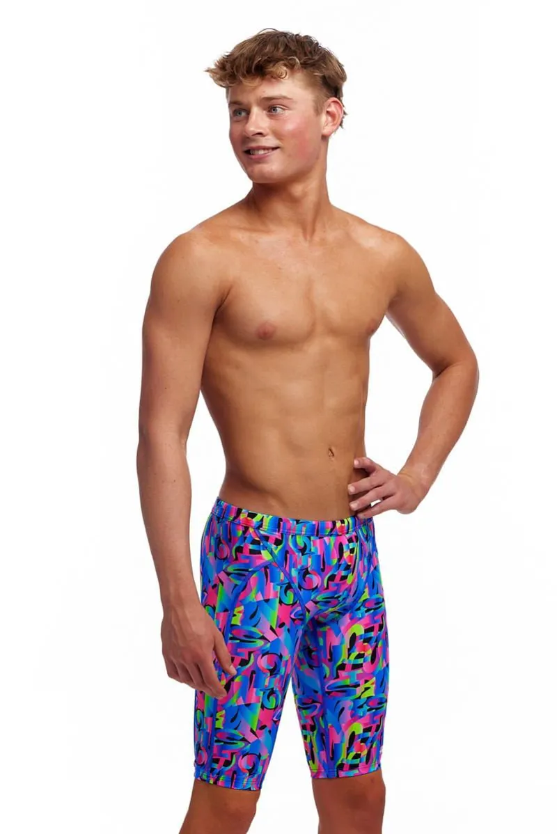 Funky Trunks Boy's Training Jammers Funk and Blues-5