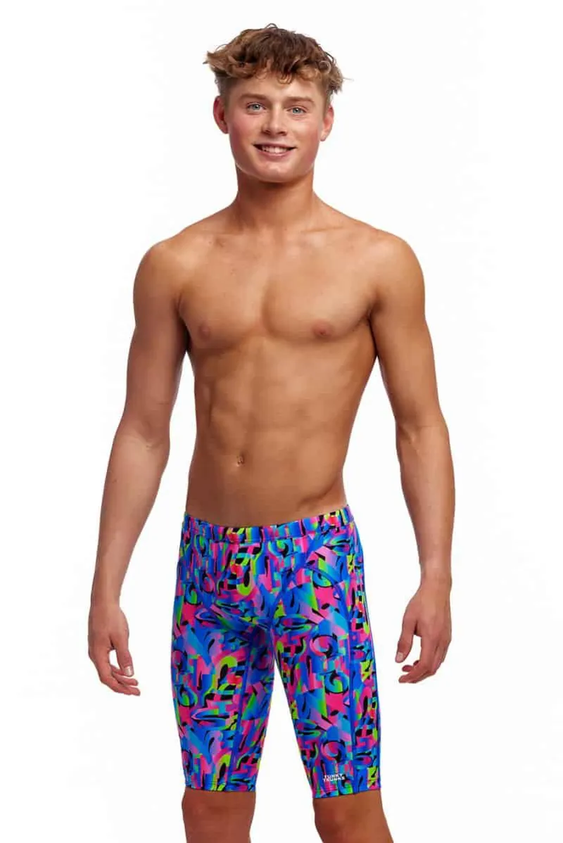 Funky Trunks Boy's Training Jammers Funk and Blues-4