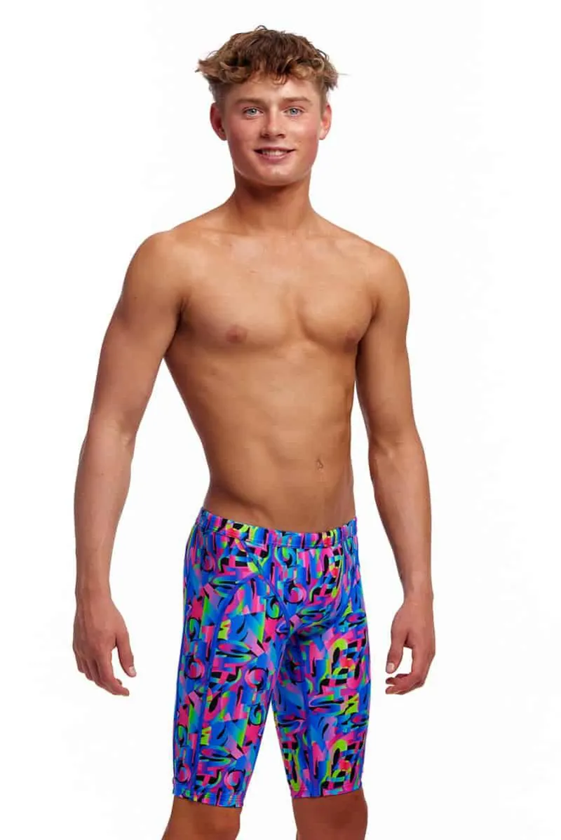 Funky Trunks Boy's Training Jammers Funk and Blues-2