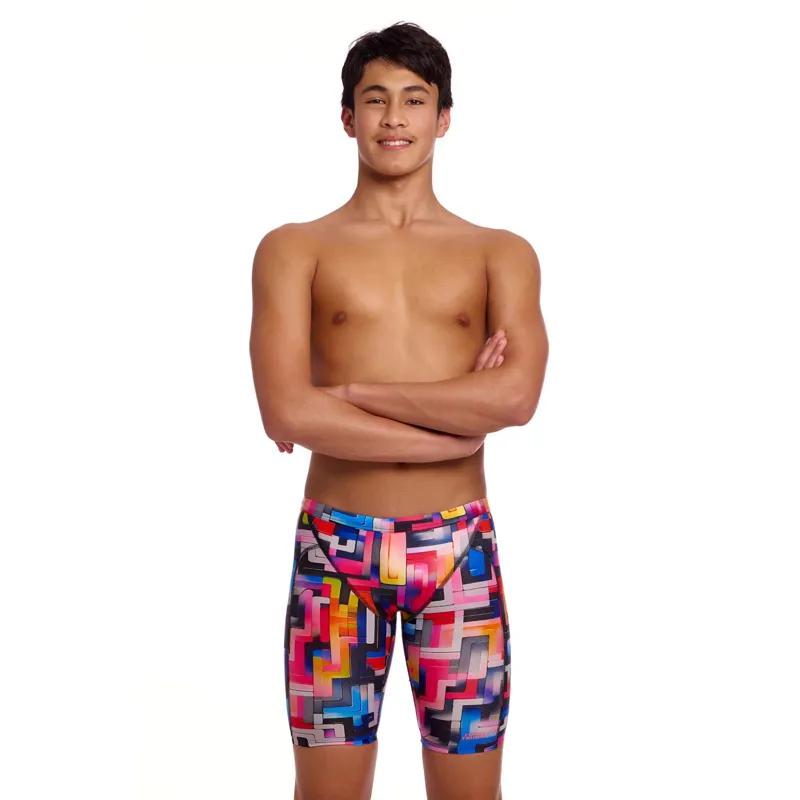 Funky Trunks Boy's Training Jammers Putty Rules-3