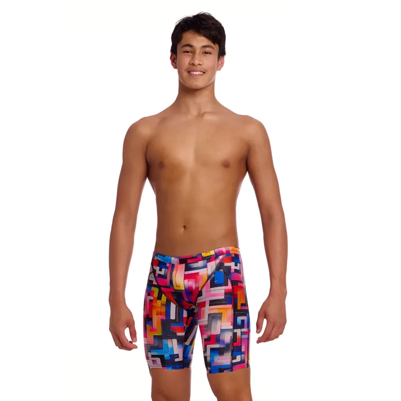 Funky Trunks Boy's Training Jammers Putty Rules-1