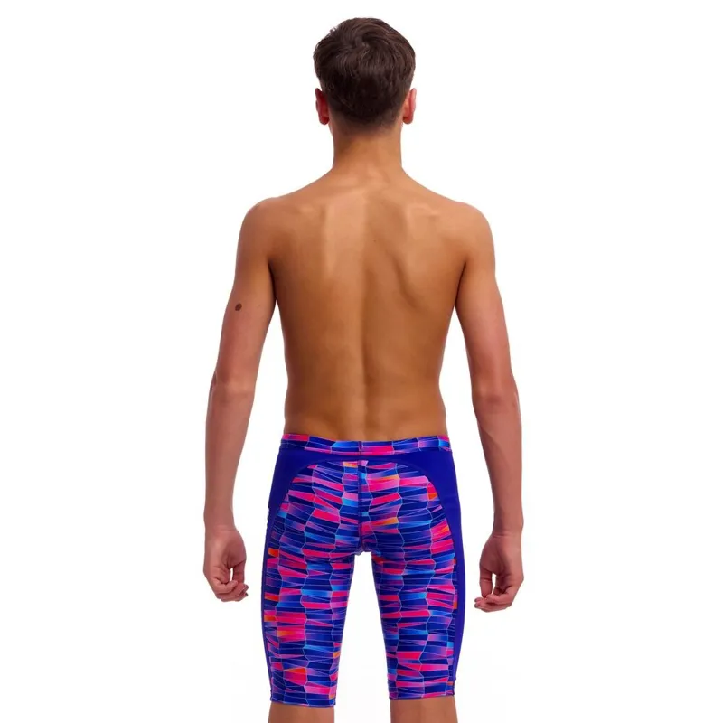 Funky Trunks Boy's Training Jammers Warped Waves-2