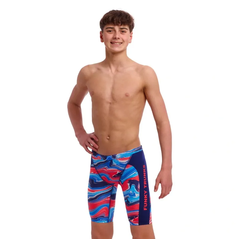 Funky Trunks Boy's Training Jammers Wave Craze-1