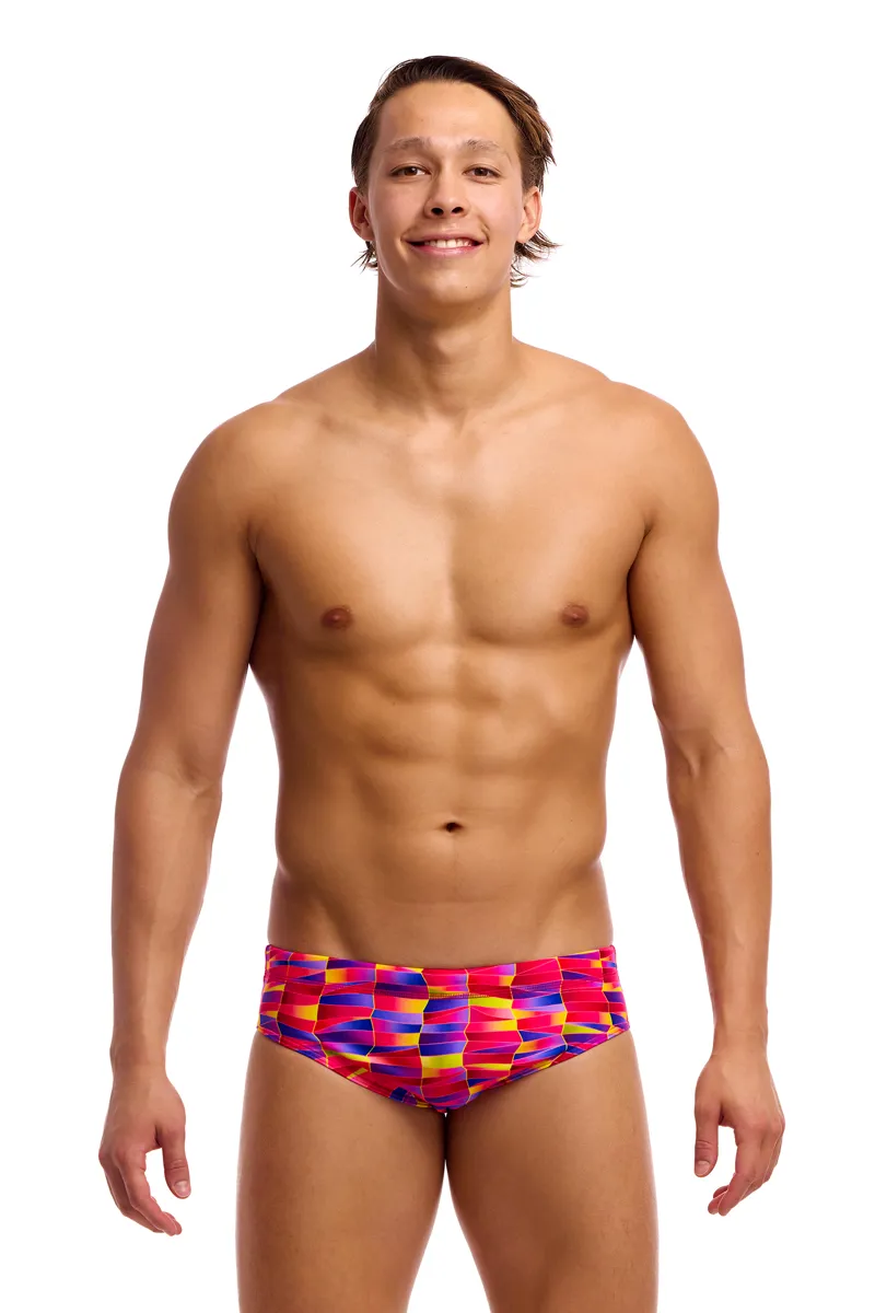 Funky Trunks Men's Classic Brief Wriggle Walls-3