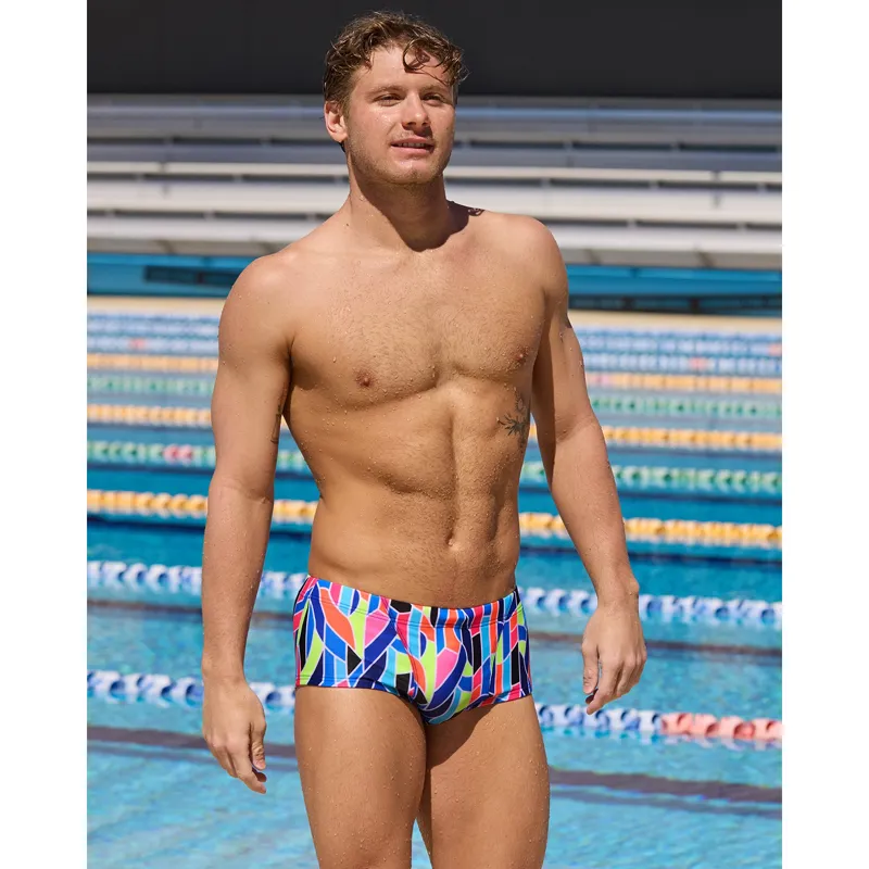 Funky Trunks Men's Classic Trunks Fault Lines-4