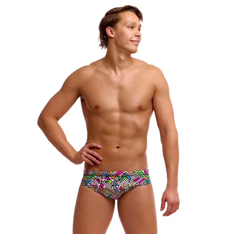 Funky Trunks Men's Seamed Brief Bitsy Boss-2