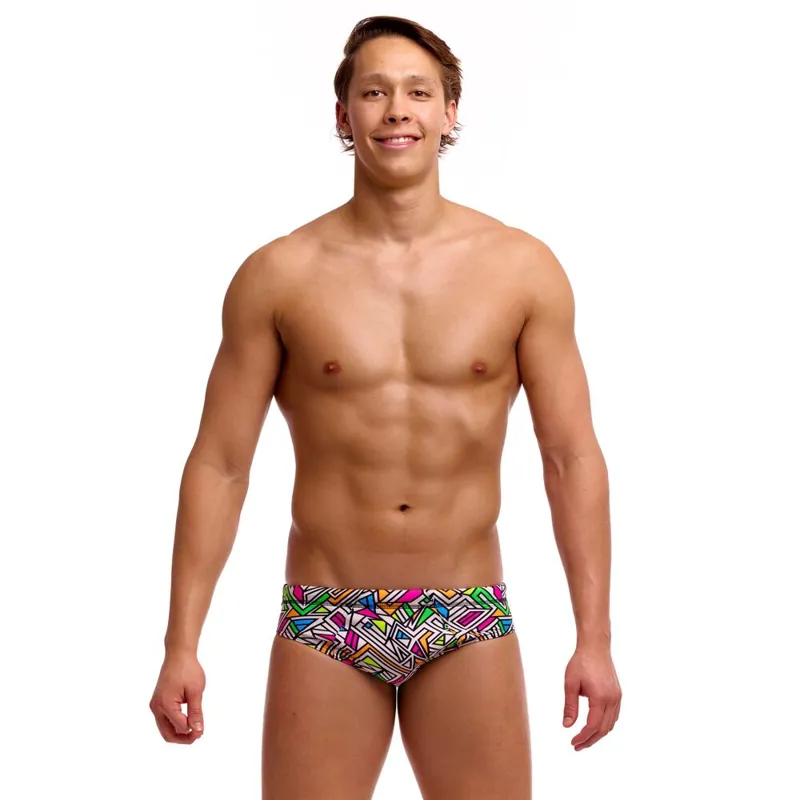 Funky Trunks Men's Seamed Brief Bitsy Boss-1