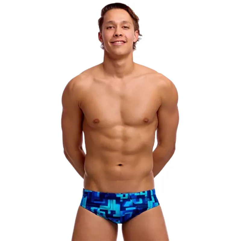 Funky Trunks Men's Seamed Brief You Blued
