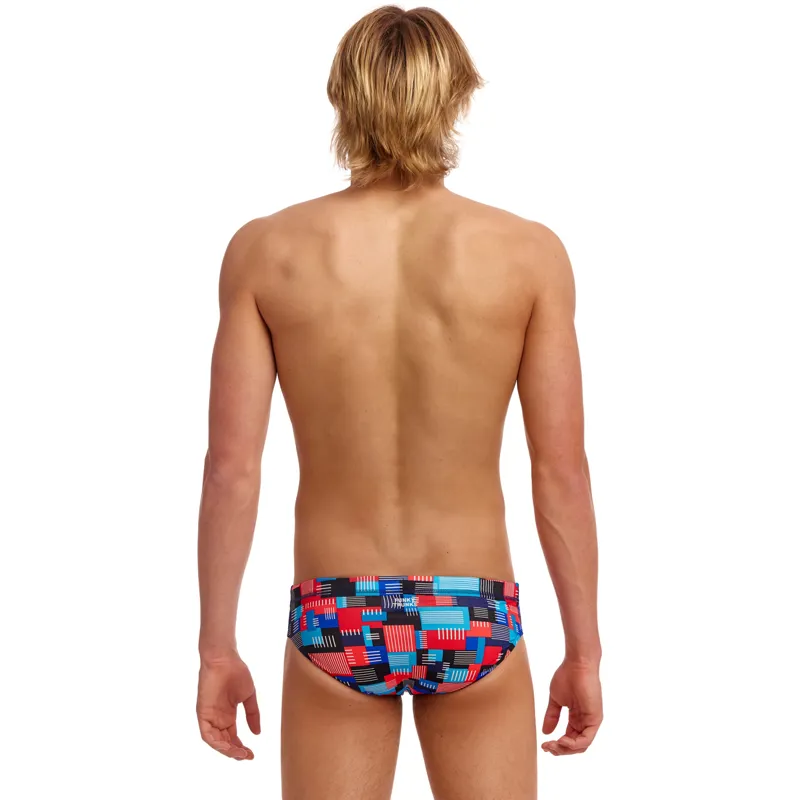 Funky Trunks Men's Seamed Briefs Motherboard-3