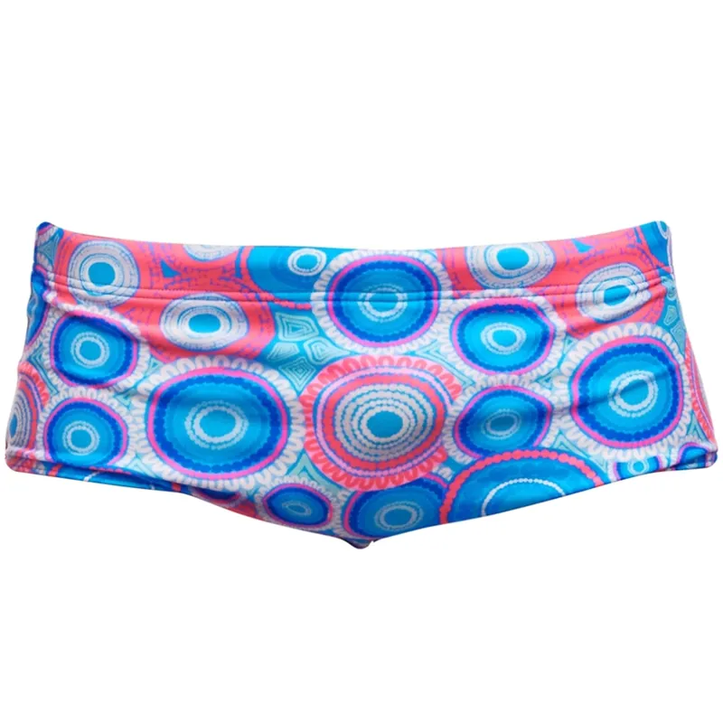 Funky Trunks Men's Sidewinder Trunk Bundjalung Blue