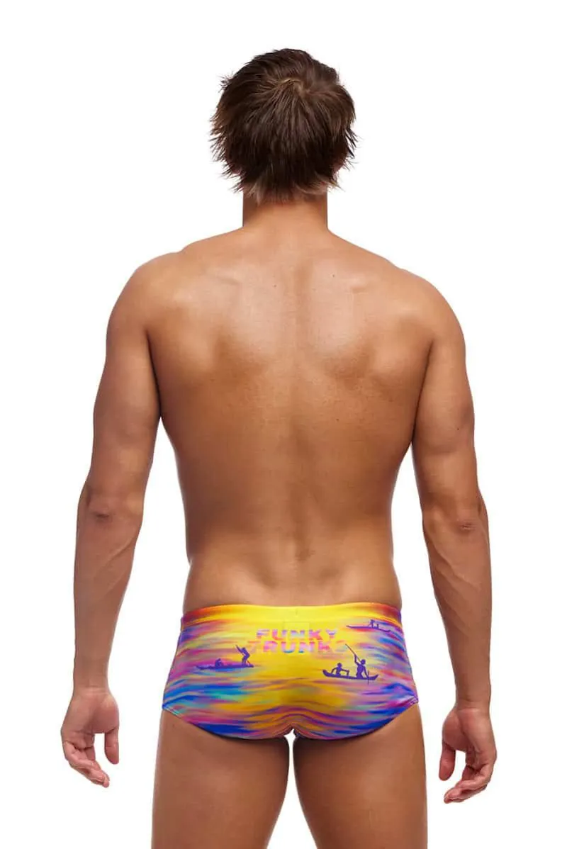 Funky Trunks Men's Sidewinder Trunks Darkinjung Sunset-2