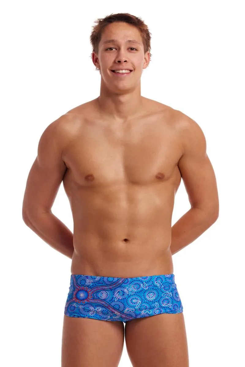 Funky Trunks Men's Sidewinder Trunks Sea Dreams-2