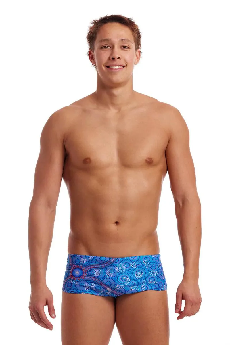 Funky Trunks Men's Sidewinder Trunks Sea Dreams-1