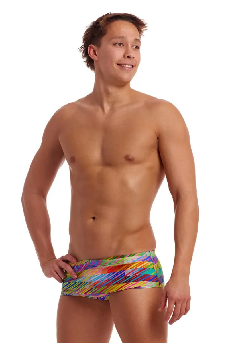 Funky Trunks Men's Sidewinder Trunks Static Stack-2