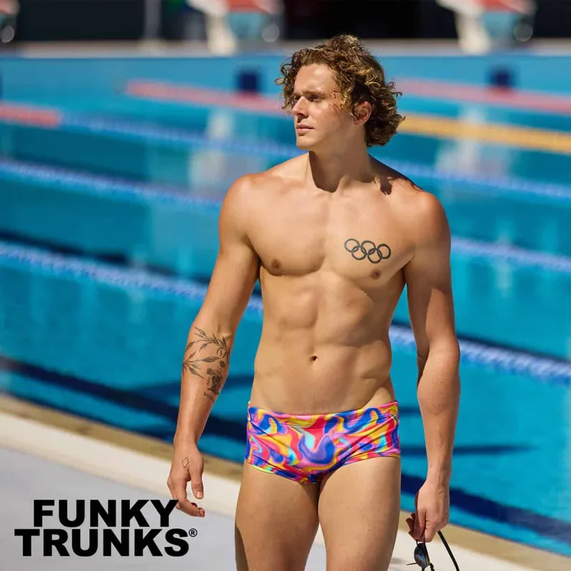 Funky Trunks Men's Sidewinder Trunks Summer Swirl-5