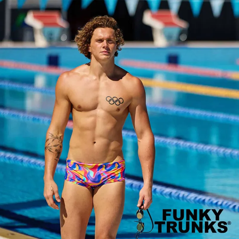 Funky Trunks Men's Sidewinder Trunks Summer Swirl-4