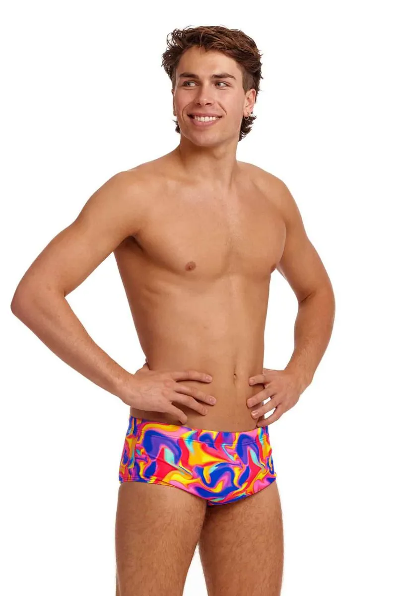 Funky Trunks Men's Sidewinder Trunks Summer Swirl-1