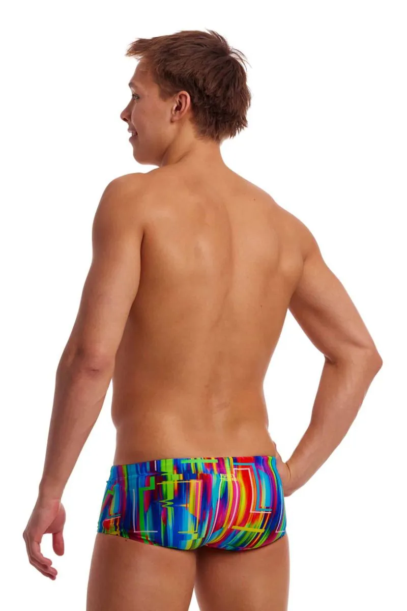 Funky Trunks Men's Sidewinder Trunks The Glitch-3