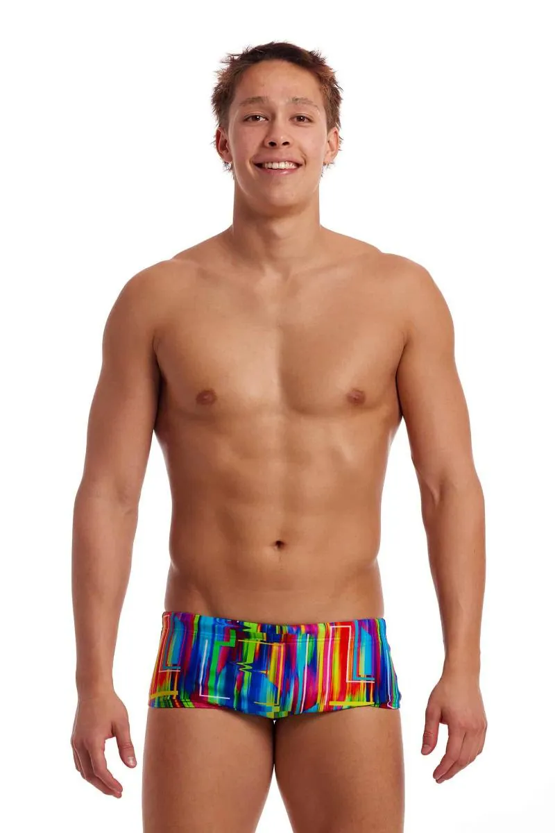 Funky Trunks Men's Sidewinder Trunks The Glitch-1