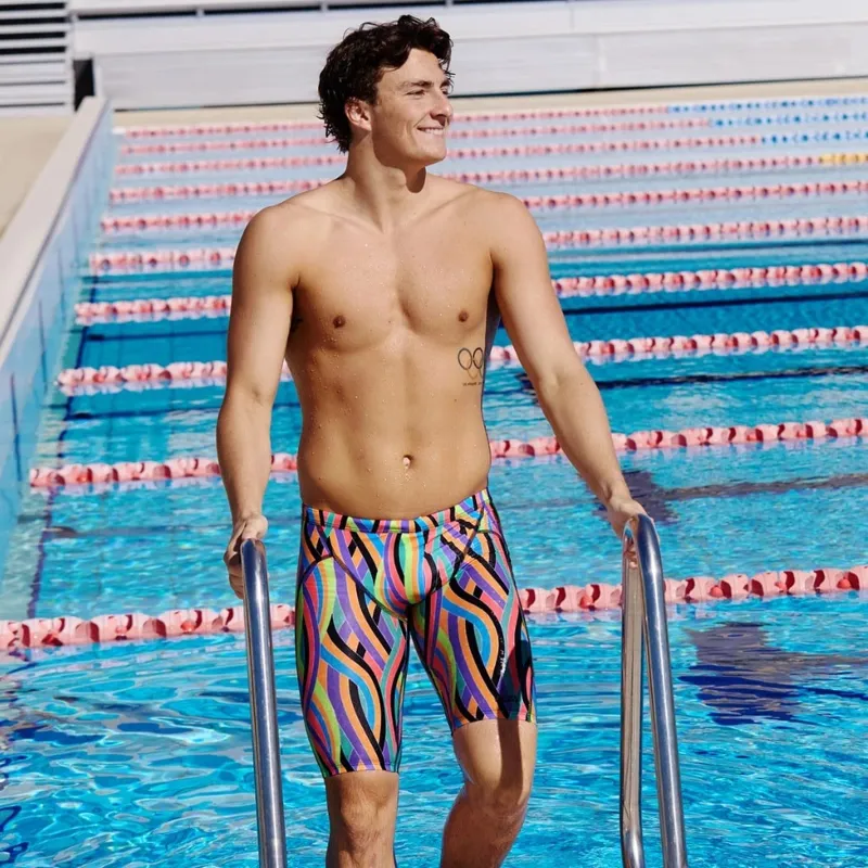 Funky Trunks Curl Curl Swim Training Jammer - Multi-4