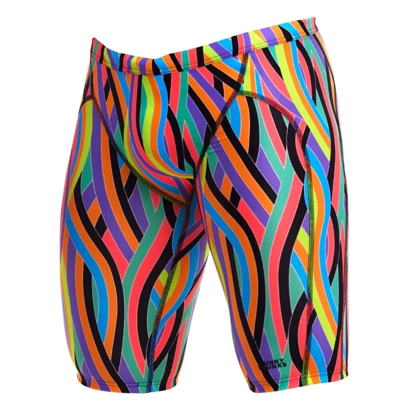 Funky Trunks Curl Curl Swim Training Jammer - Multi