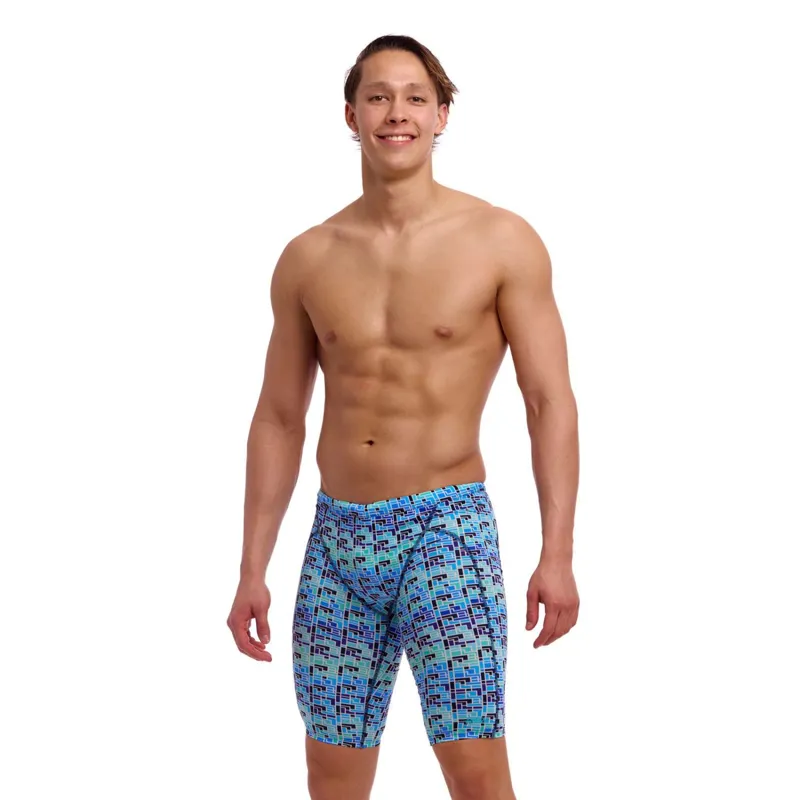 Funky Trunks Jack Stack Swim Training Jammer Blue-2