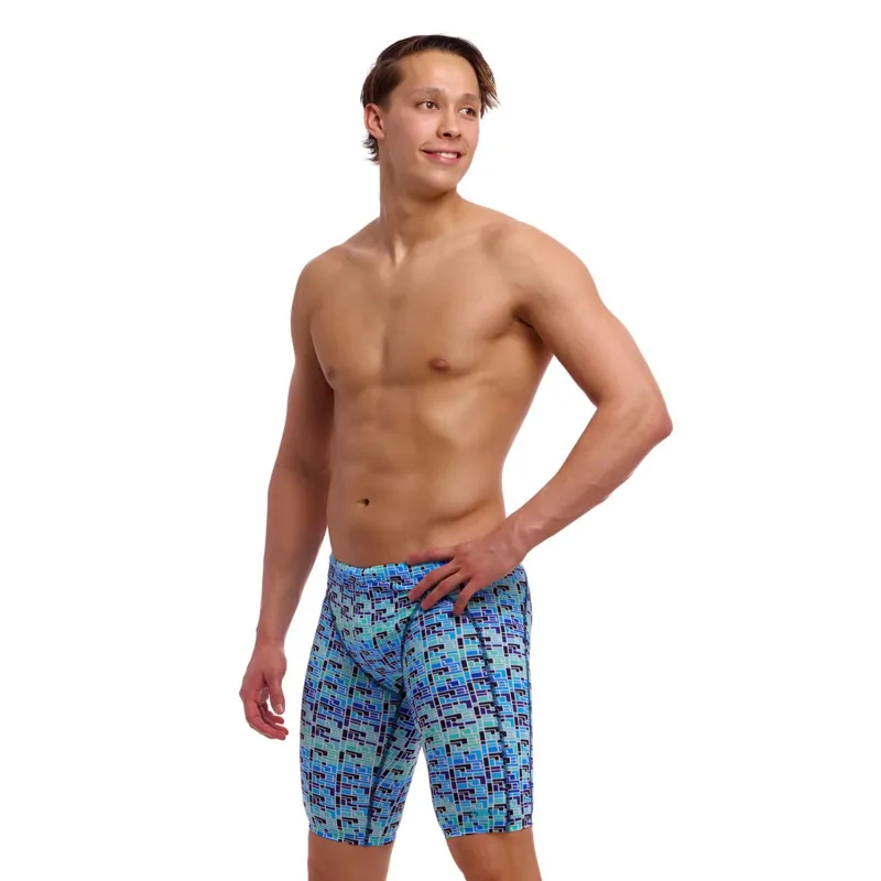 Funky Trunks Jack Stack Swim Training Jammer Blue-1