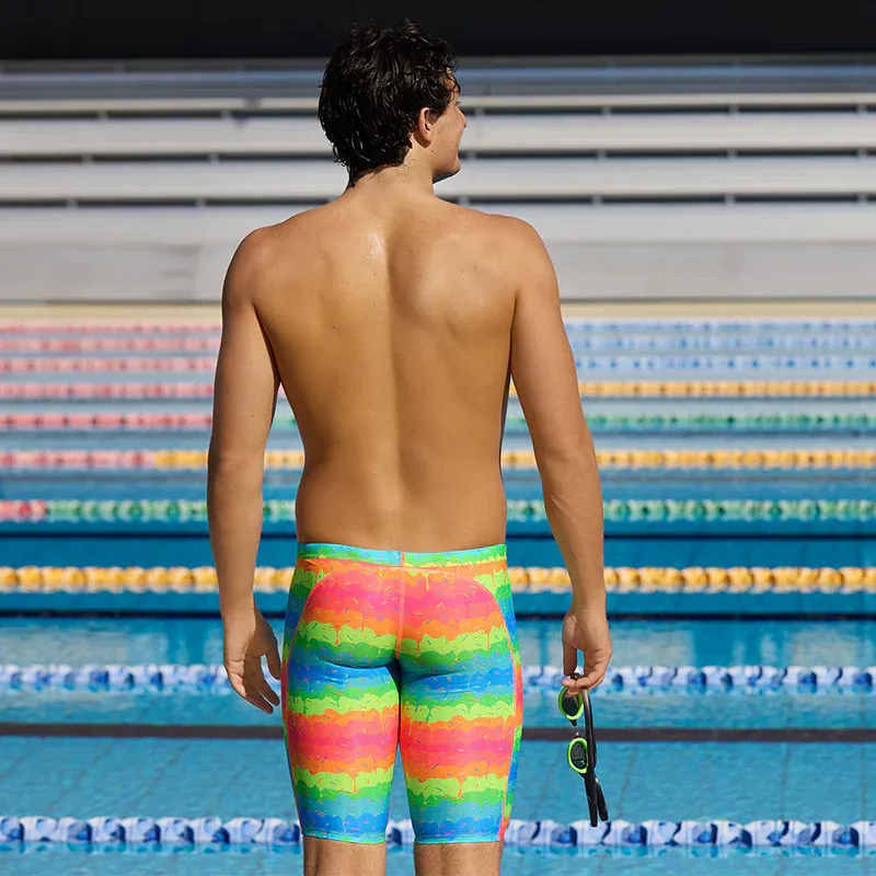 Funky Trunks Mens Melting Mayhem Training Jammer Multi-6